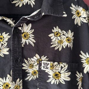 Lucy & Yak Black Daisy Print Jumpsuit